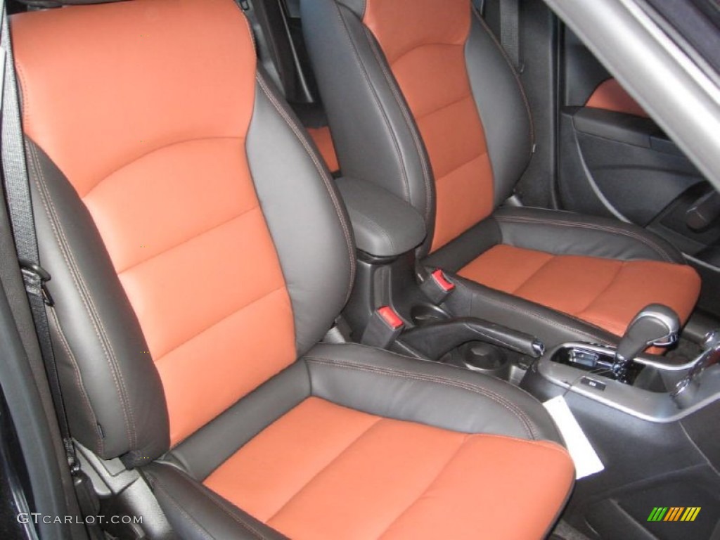 2014 Cruze LT - Black Granite Metallic / Jet Black/Brick photo #11