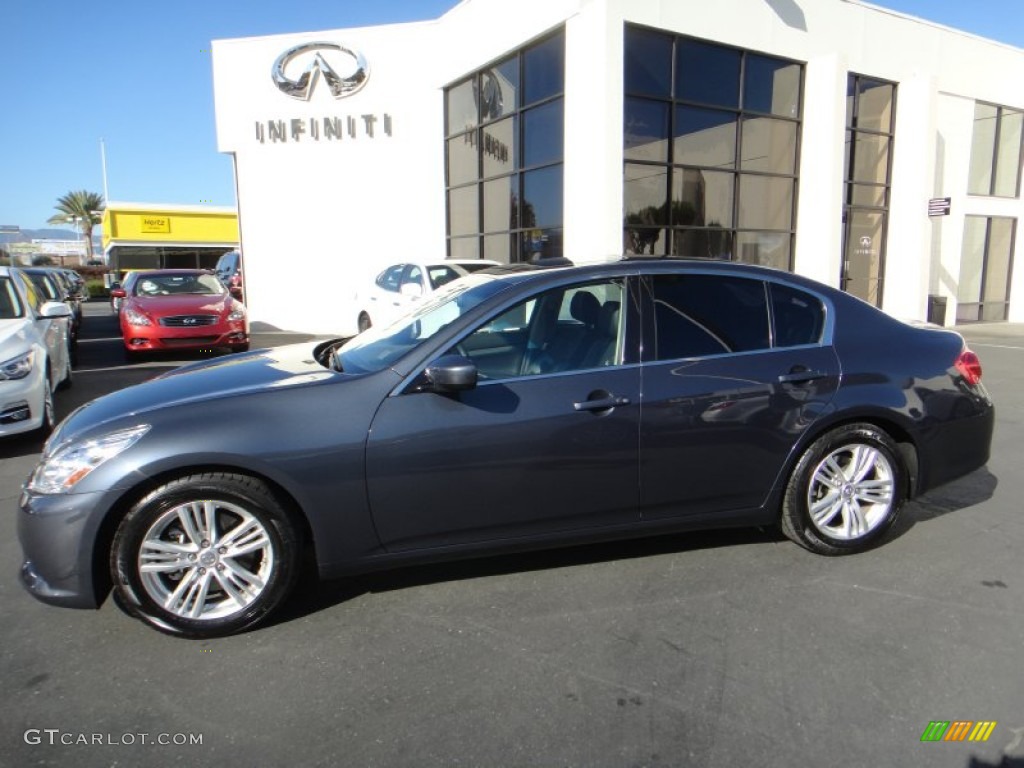 2010 G 37 Journey Sedan - Blue Slate / Graphite photo #1