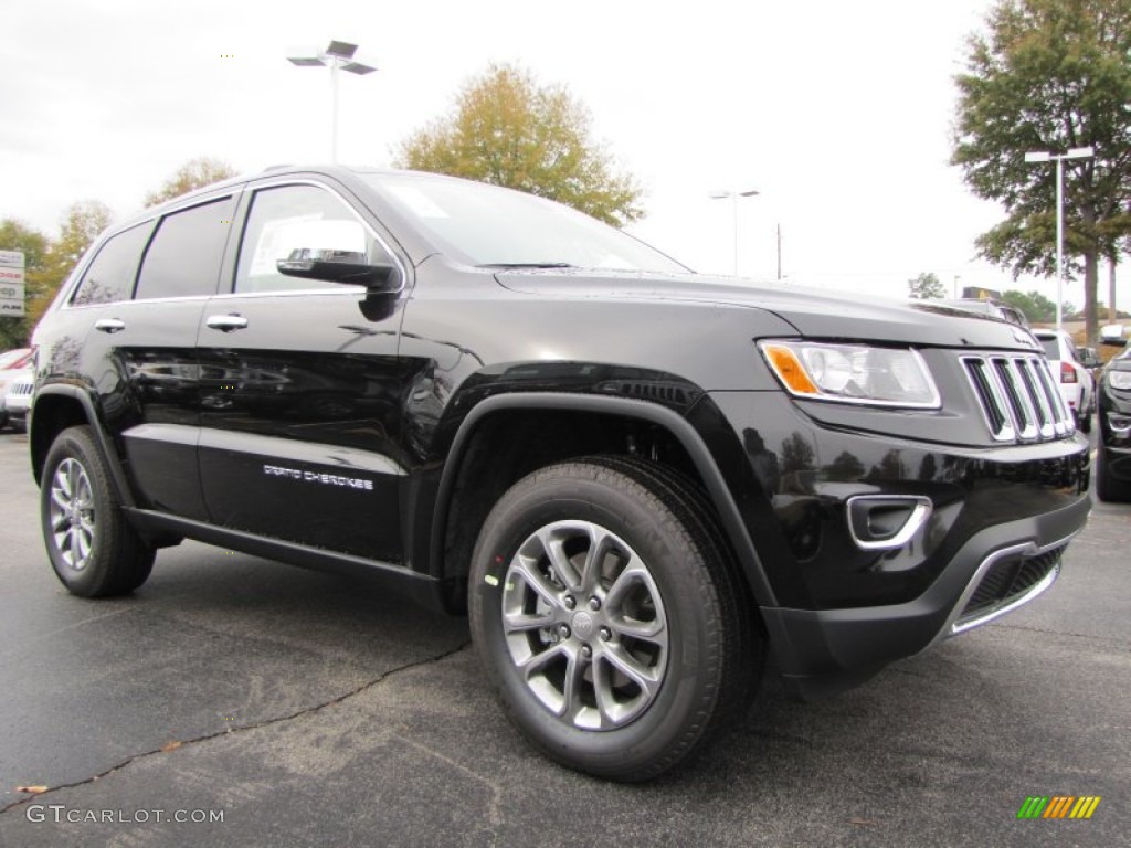 2014 Grand Cherokee Limited - Brilliant Black Crystal Pearl / New Zealand Black/Light Frost photo #4