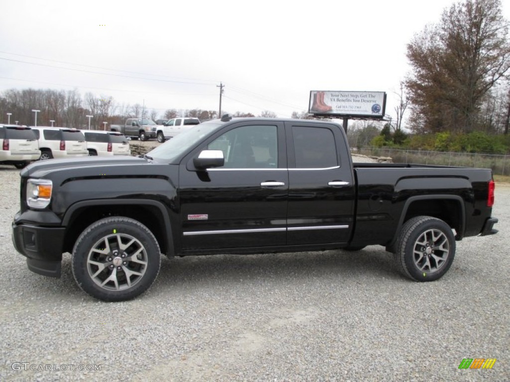 Onyx Black 2014 GMC Sierra 1500 SLT Double Cab 4x4 Exterior Photo #87980013