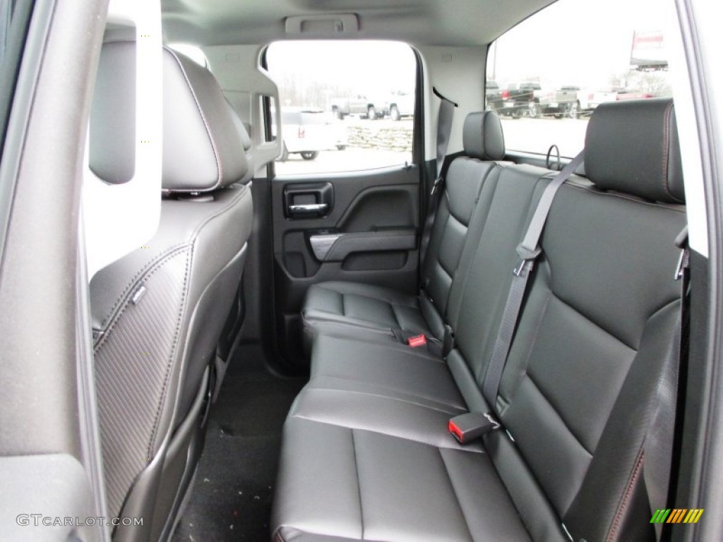 2014 GMC Sierra 1500 SLT Double Cab 4x4 Rear Seat Photo #87980565