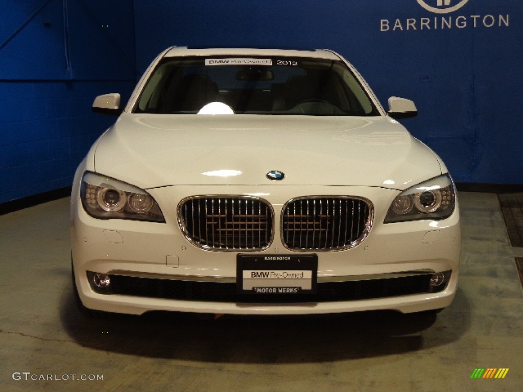 2012 7 Series 750i xDrive Sedan - Alpine White / Black photo #3