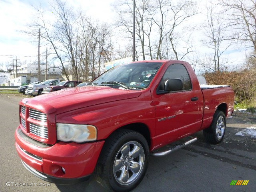 2003 Ram 1500 SLT Regular Cab - Flame Red / Dark Slate Gray photo #1