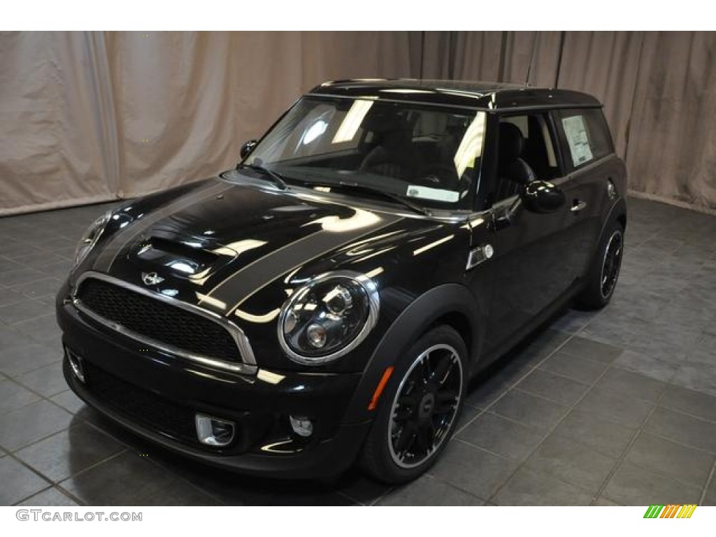 2014 Cooper S Clubman Bond Street Package - Midnight Black Metallic / Deep Champagne Lounge Leather photo #1