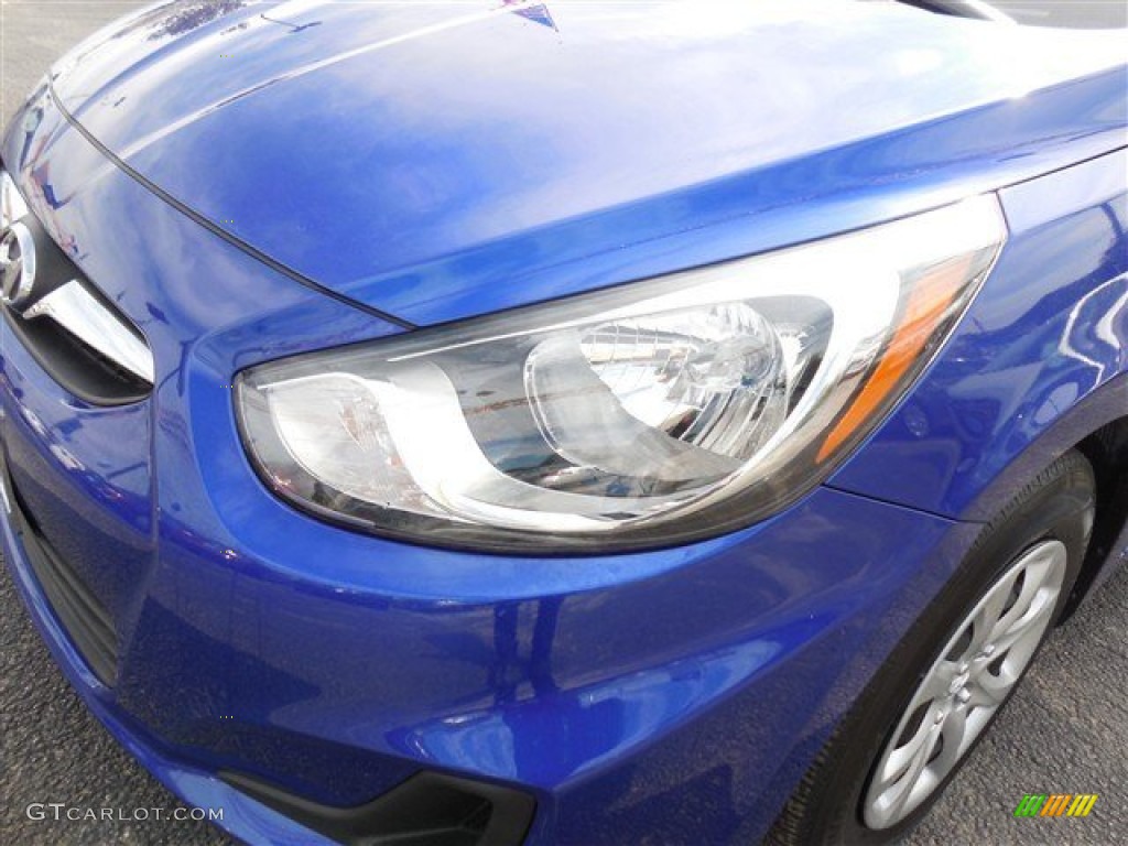 2013 Accent GLS 4 Door - Marathon Blue / Gray photo #4