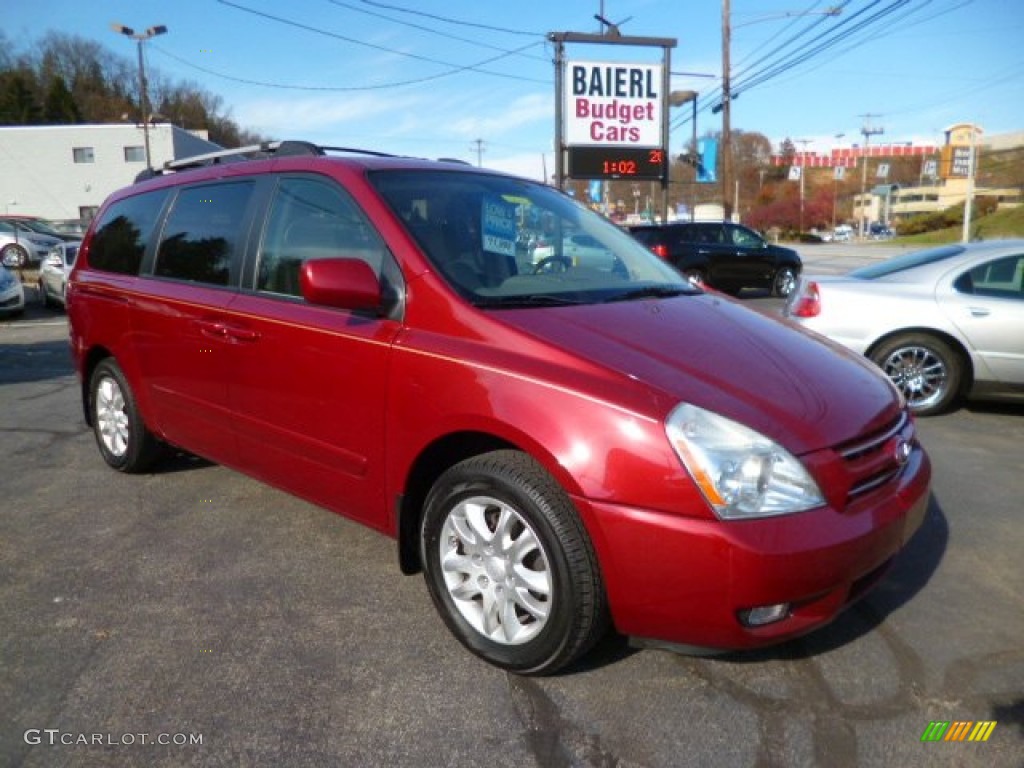 2008 Sedona EX - Claret Red Metallic / Beige photo #1