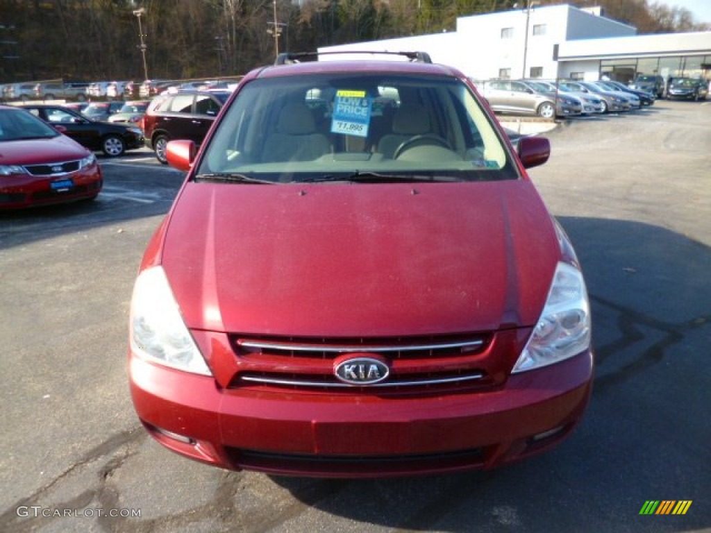 2008 Sedona EX - Claret Red Metallic / Beige photo #2