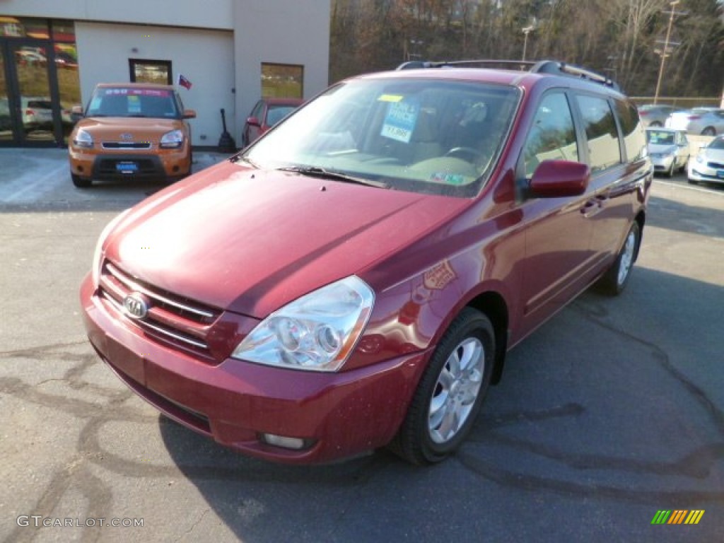 2008 Sedona EX - Claret Red Metallic / Beige photo #3