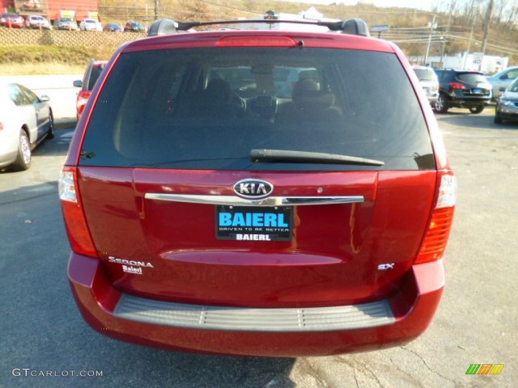 2008 Sedona EX - Claret Red Metallic / Beige photo #6