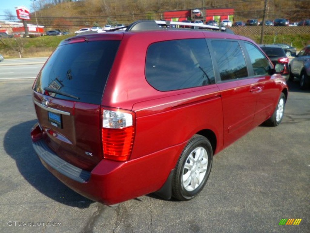 2008 Sedona EX - Claret Red Metallic / Beige photo #7