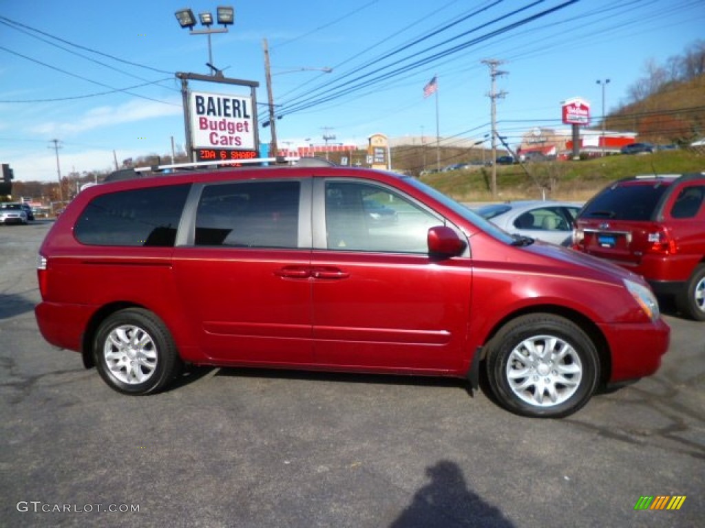 2008 Sedona EX - Claret Red Metallic / Beige photo #8