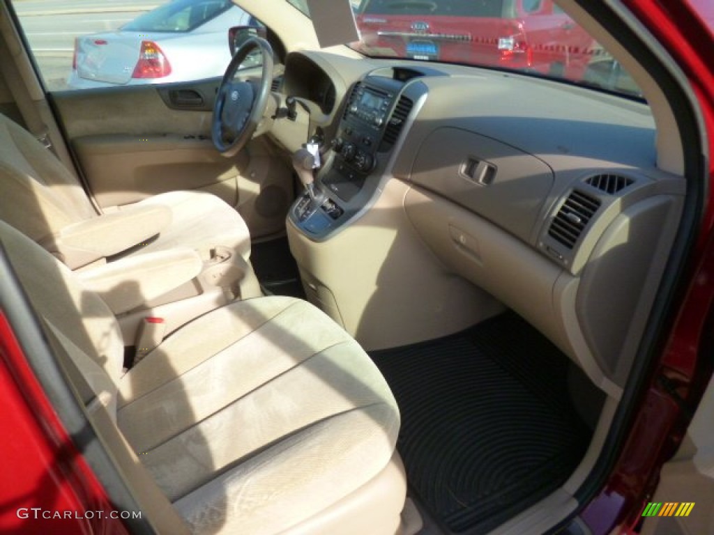 2008 Sedona EX - Claret Red Metallic / Beige photo #10