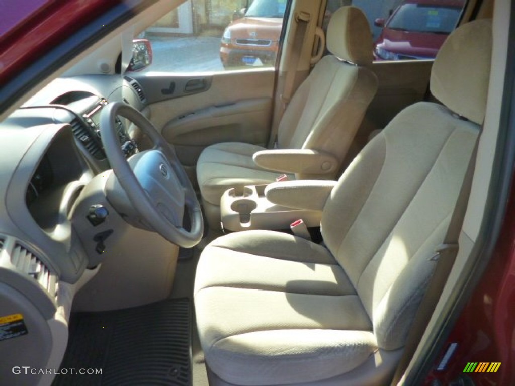 2008 Sedona EX - Claret Red Metallic / Beige photo #15