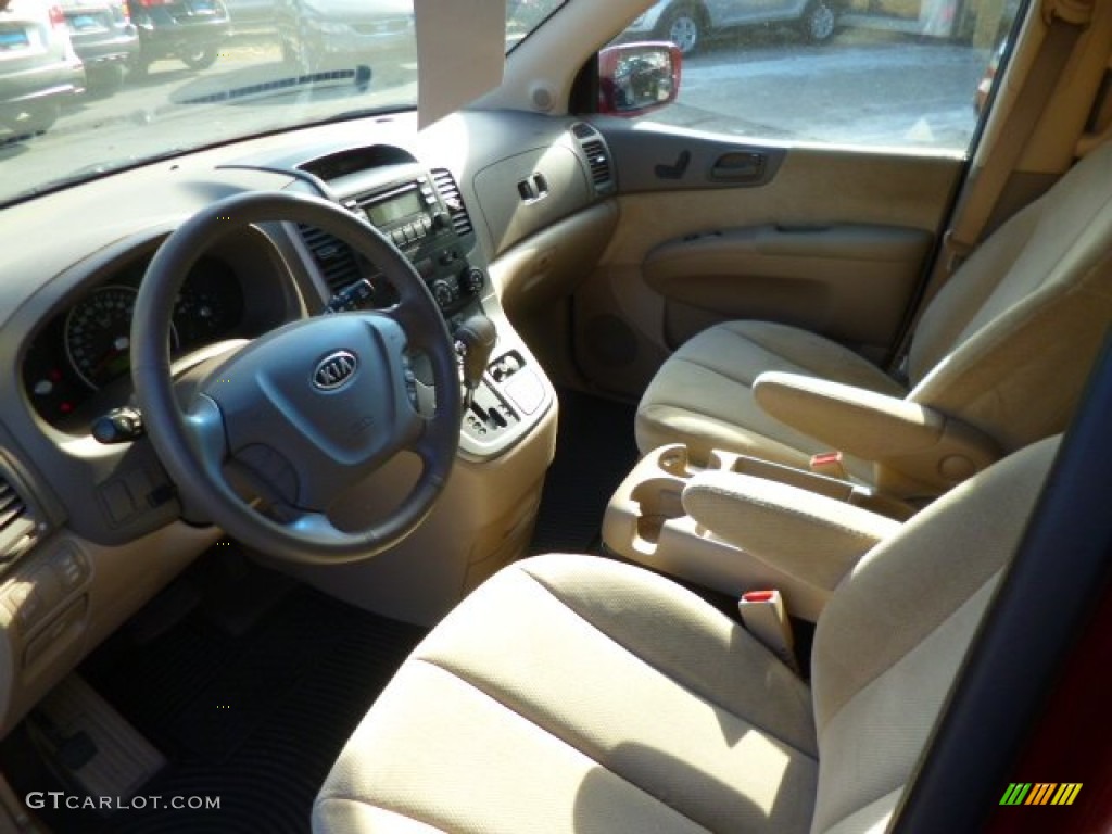 2008 Sedona EX - Claret Red Metallic / Beige photo #16
