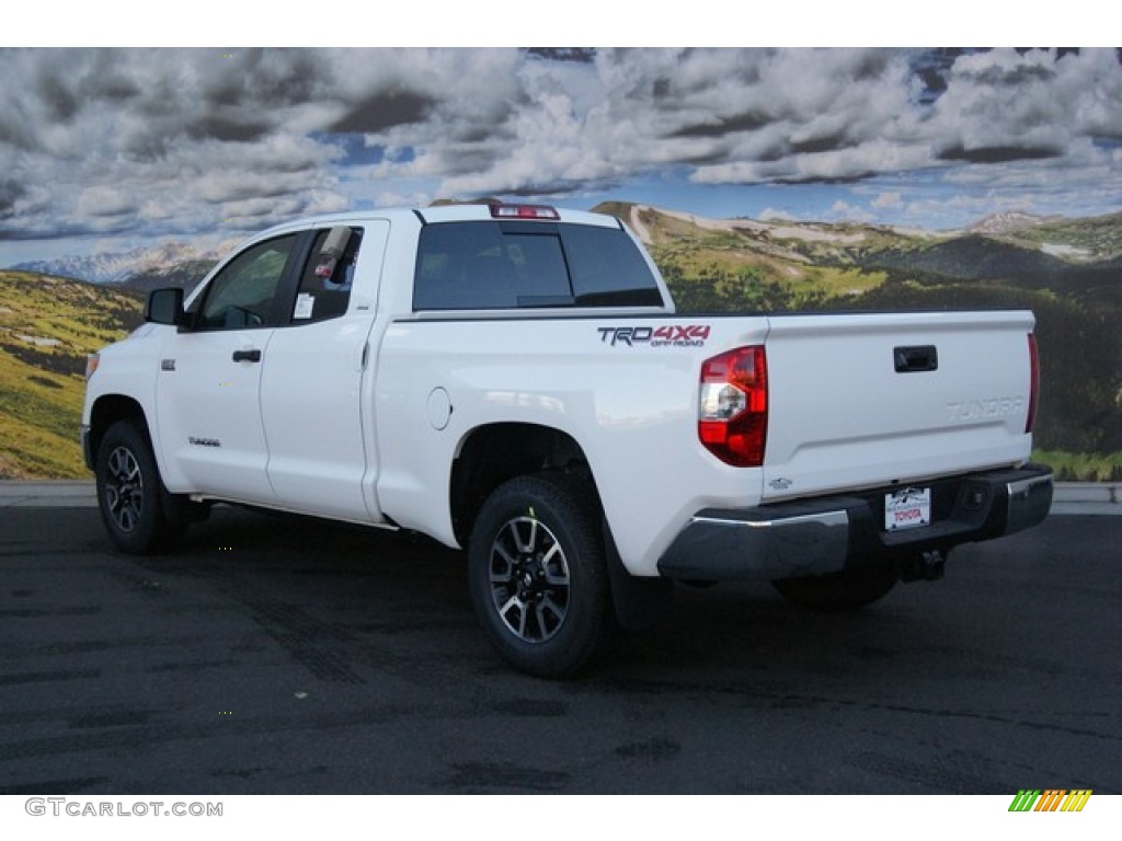 2014 Tundra SR5 TRD Double Cab 4x4 - Super White / Black photo #3