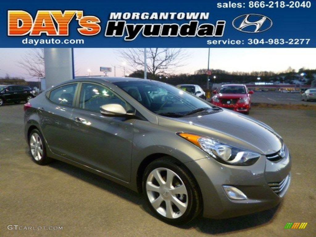 2013 Elantra Limited - Harbor Gray Metallic / Gray photo #1