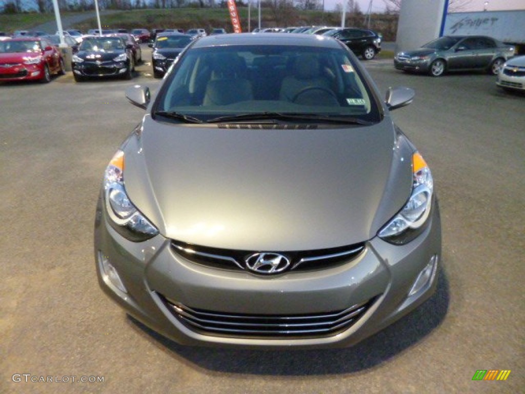 2013 Elantra Limited - Harbor Gray Metallic / Gray photo #2