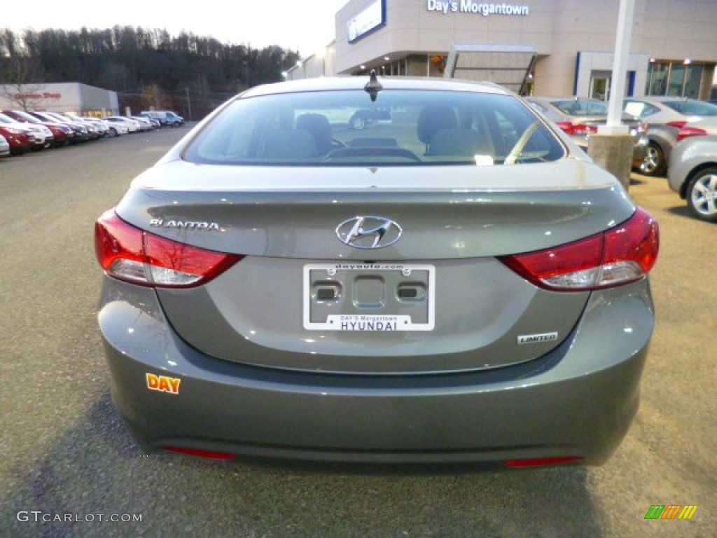 2013 Elantra Limited - Harbor Gray Metallic / Gray photo #6