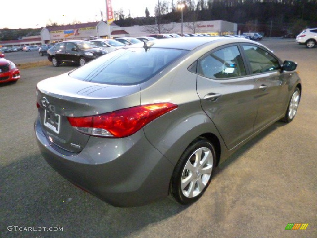2013 Elantra Limited - Harbor Gray Metallic / Gray photo #7