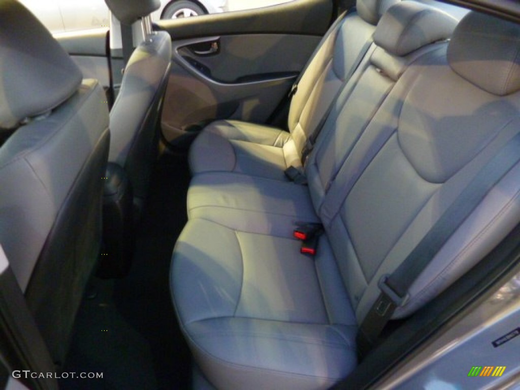 2013 Elantra Limited - Harbor Gray Metallic / Gray photo #13
