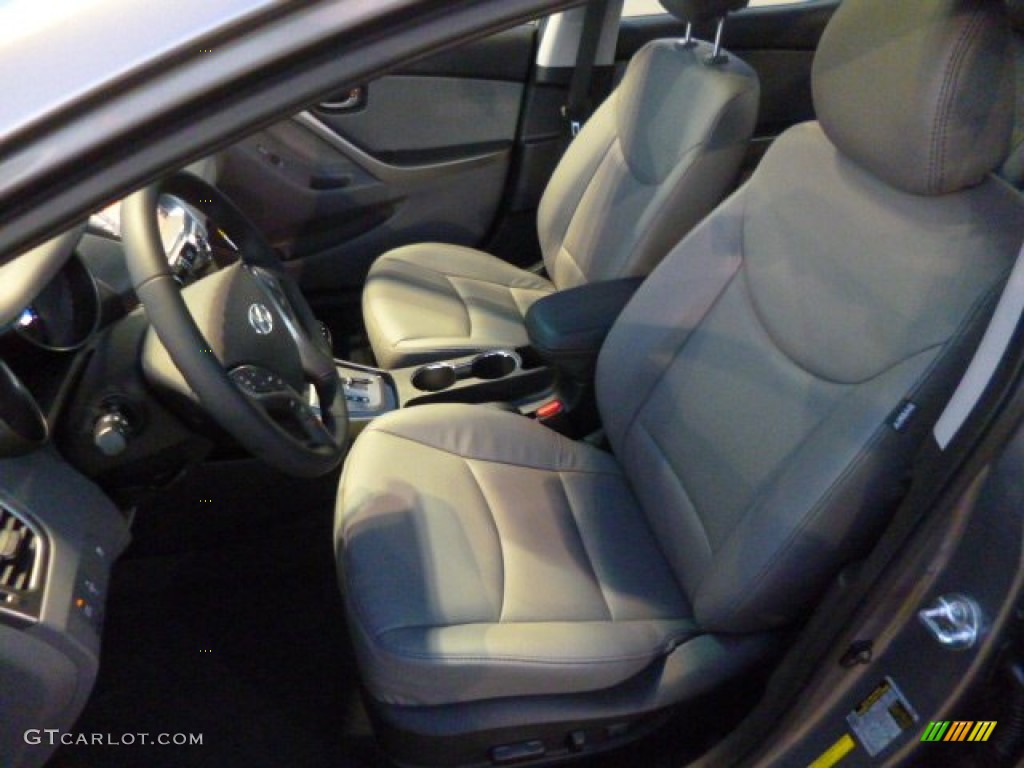 2013 Elantra Limited - Harbor Gray Metallic / Gray photo #15