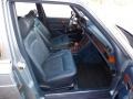 1986 Mercedes-Benz S Class Blue Interior Front Seat Photo