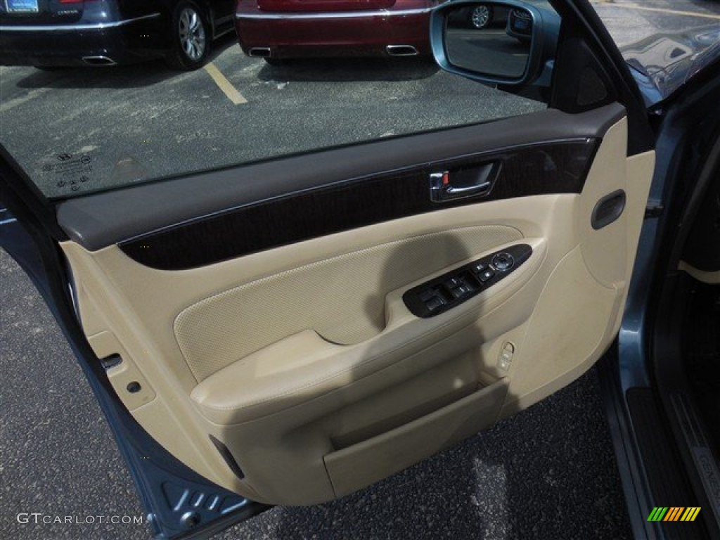 2011 Genesis 3.8 Sedan - Sterling Blue Metallic / Cashmere photo #11