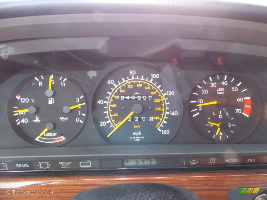 1986 Mercedes-Benz S Class 420 SEL Gauges Photo #87991779