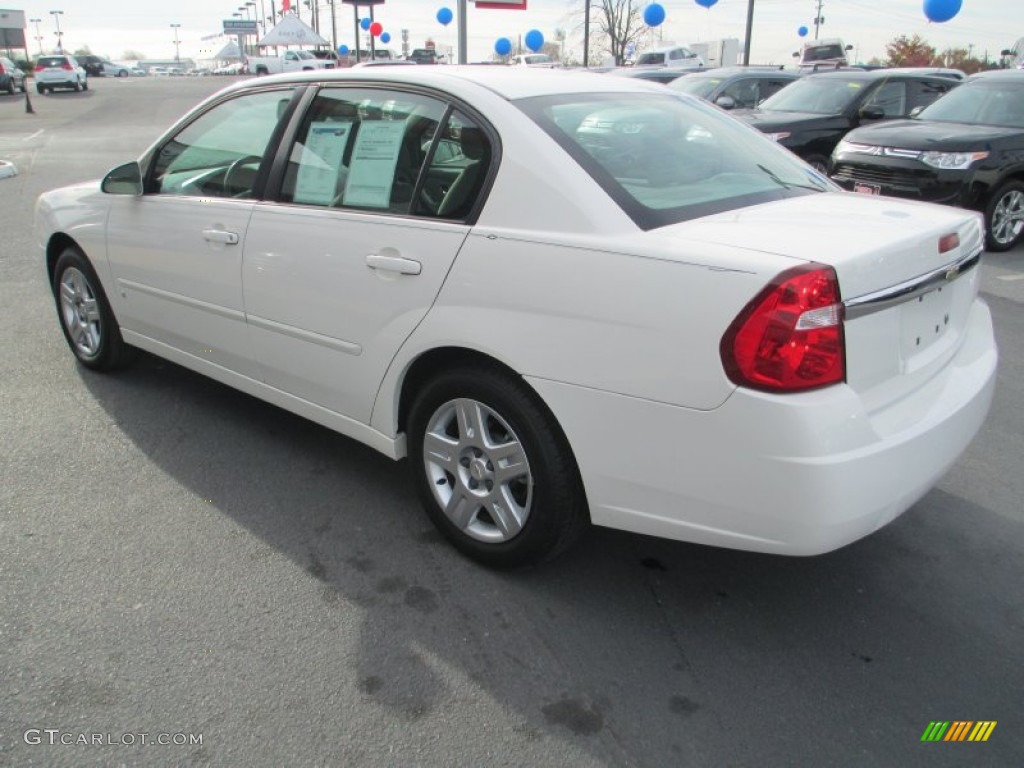 2007 Malibu LT Sedan - White / Titanium Gray photo #5