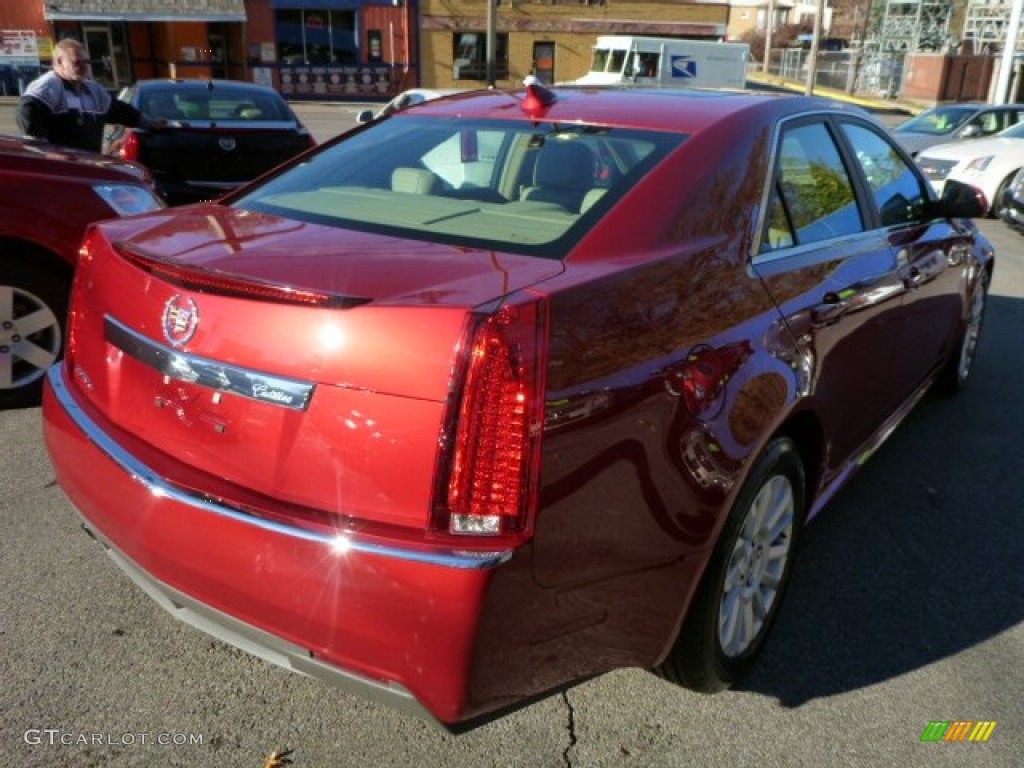 2012 CTS 4 3.0 AWD Sedan - Crystal Red Tintcoat / Cashmere/Cocoa photo #13