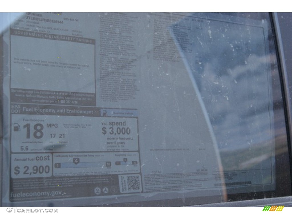 2014 4Runner SR5 4x4 - Barcelona Red Metallic / Graphite photo #10