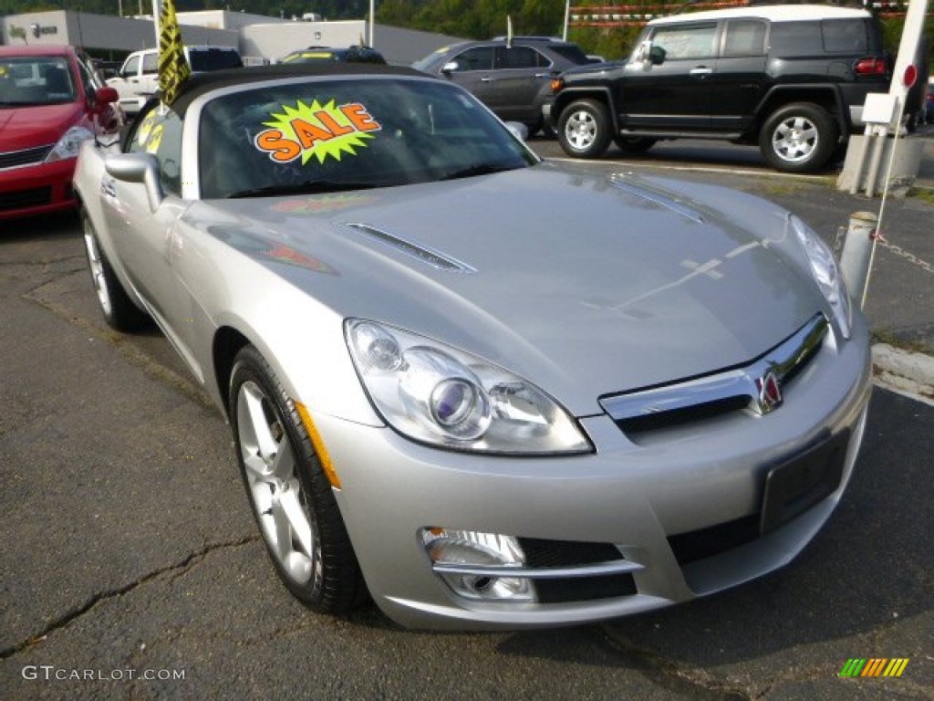 2007 Sky Roadster - Silver Pearl / Black photo #7