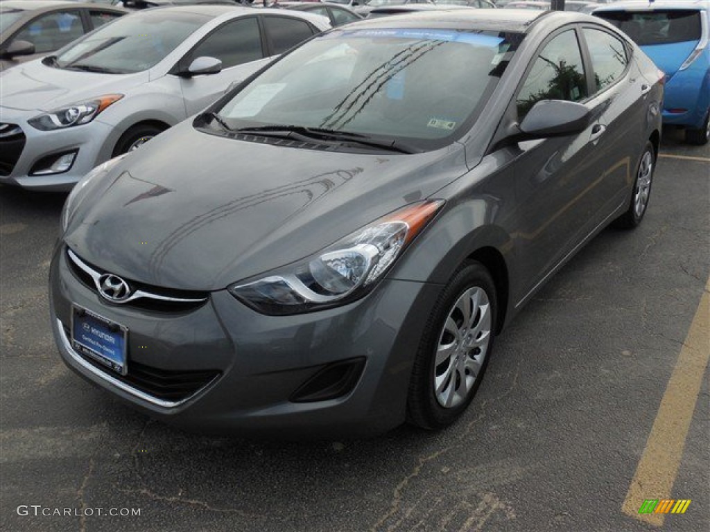 2012 Elantra GLS - Harbor Gray Metallic / Gray photo #1