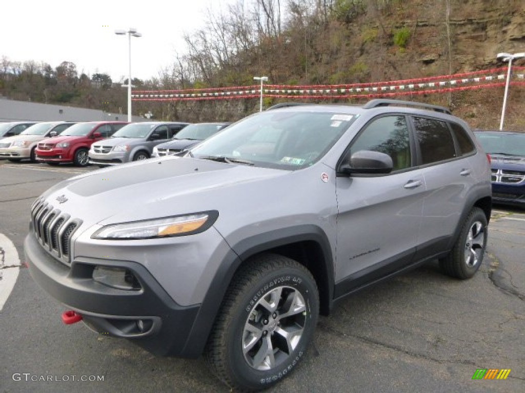 Billet Silver Metallic 2014 Jeep Cherokee Trailhawk 4x4 Exterior Photo #87993123