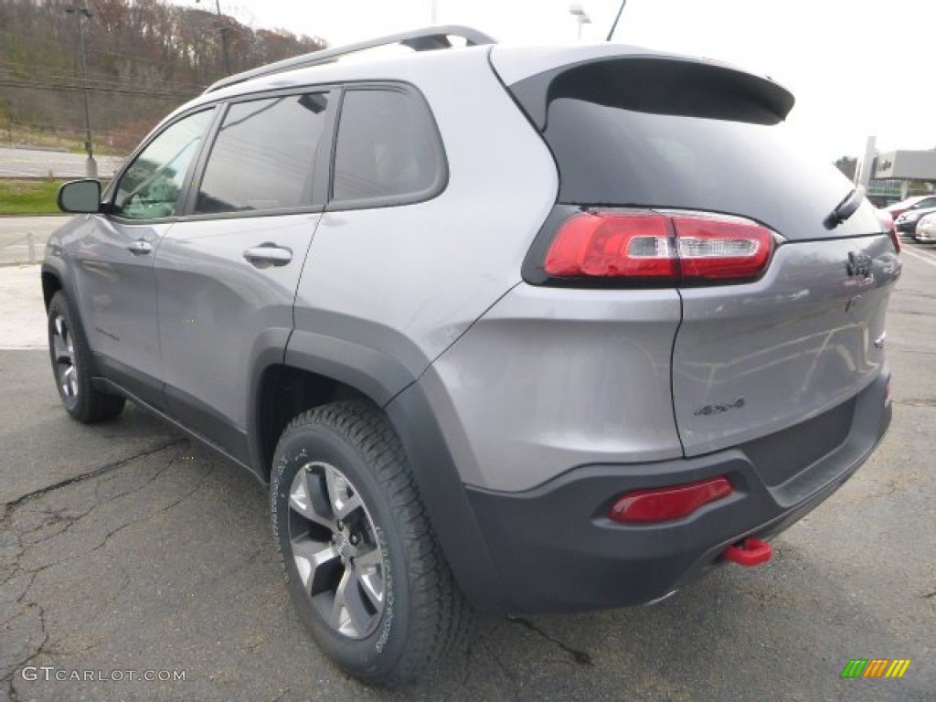 2014 Cherokee Trailhawk 4x4 - Billet Silver Metallic / Morocco - Black photo #3