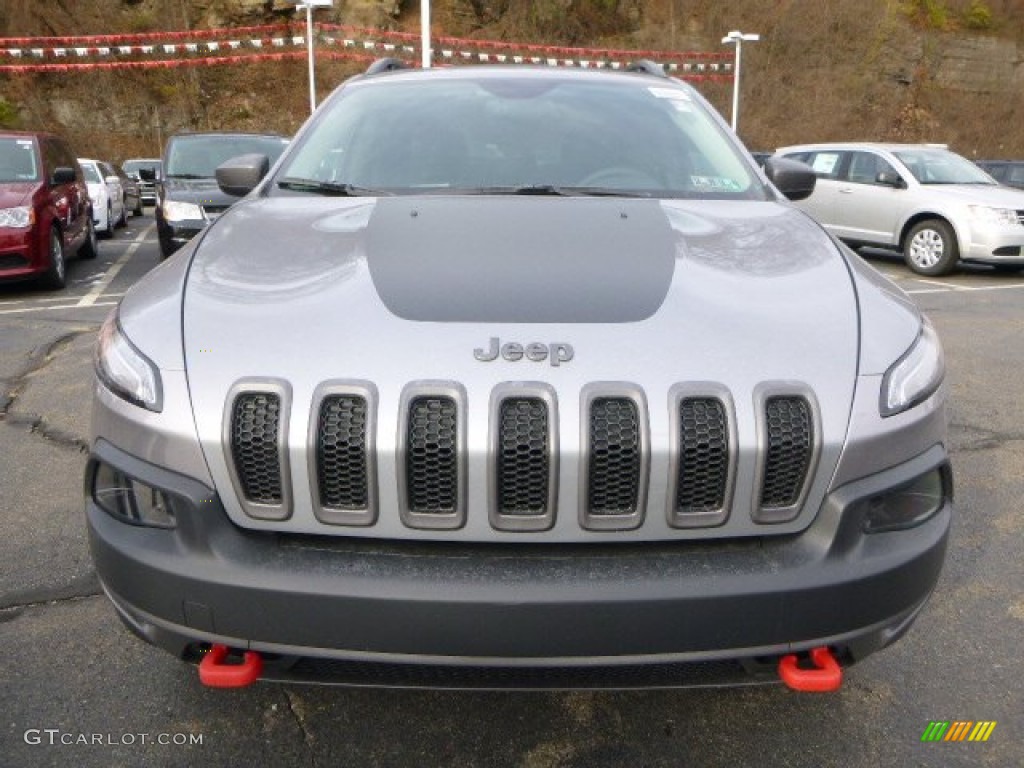 Billet Silver Metallic 2014 Jeep Cherokee Trailhawk 4x4 Exterior Photo #87993252