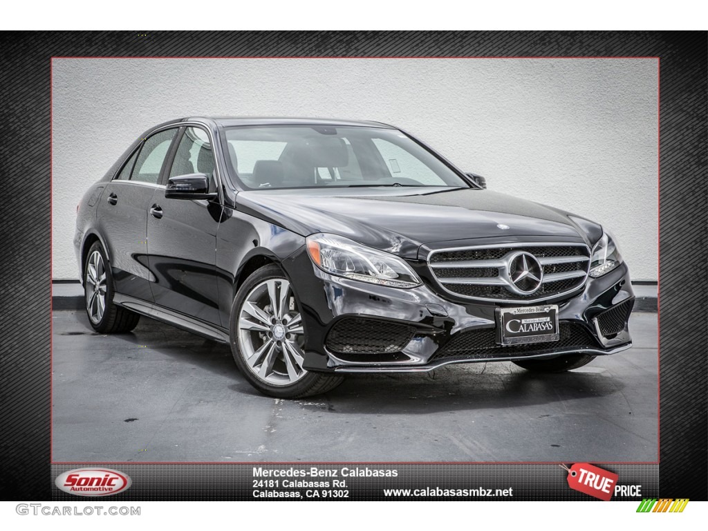2014 E 350 Sport Sedan - Black / Black photo #1