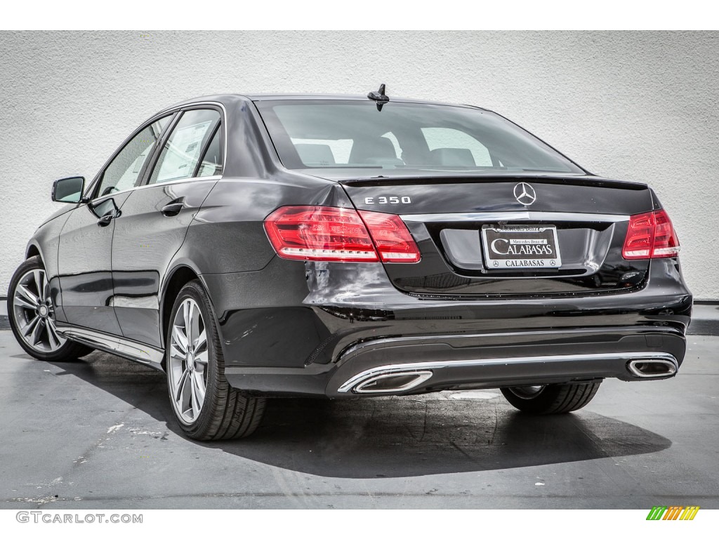 2014 E 350 Sport Sedan - Black / Black photo #2