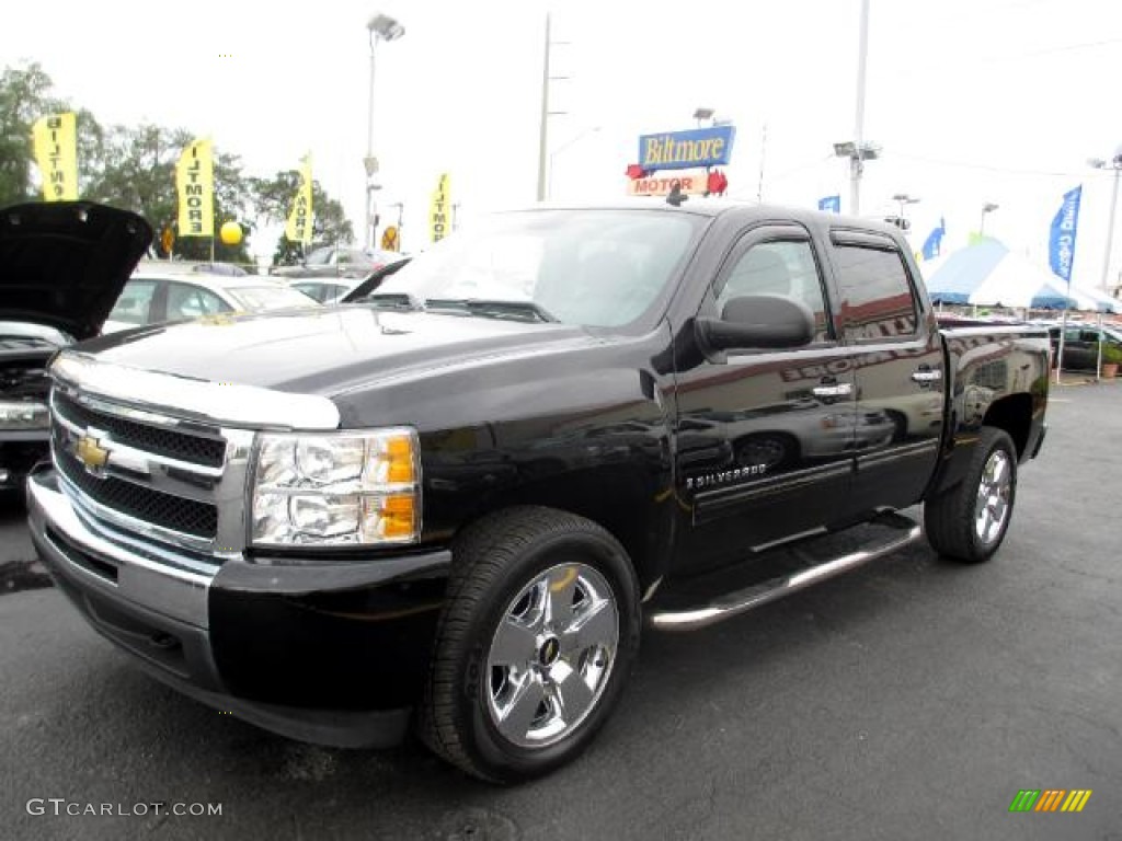 2009 Silverado 1500 LT Crew Cab - Black / Ebony photo #3