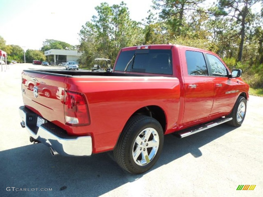 2012 Ram 1500 Big Horn Crew Cab - Flame Red / Dark Slate Gray/Medium Graystone photo #8