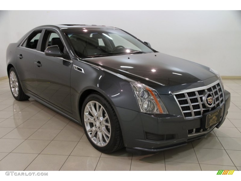 2012 CTS 4 3.0 AWD Sedan - Thunder Gray ChromaFlair / Ebony/Ebony photo #1