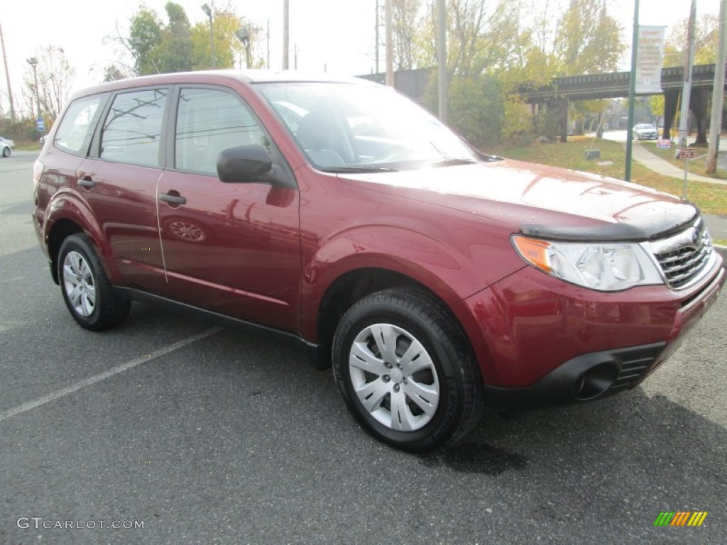 2010 Forester 2.5 X - Paprika Red Pearl / Platinum photo #4