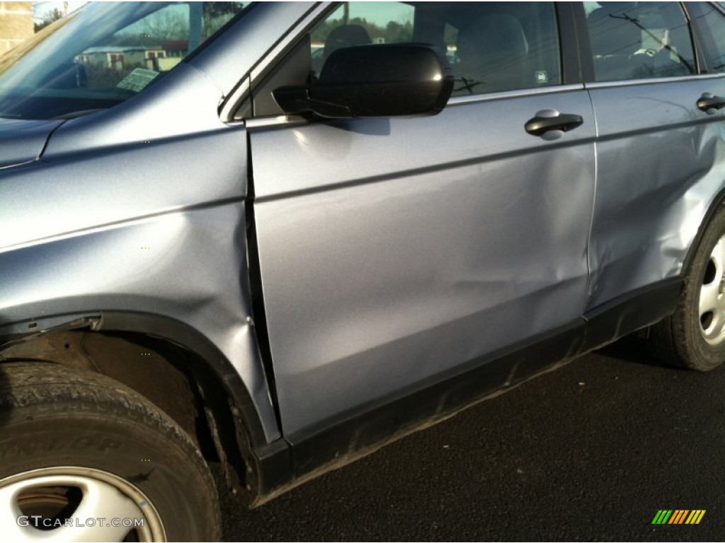 2011 CR-V LX 4WD - Glacier Blue Metallic / Gray photo #3