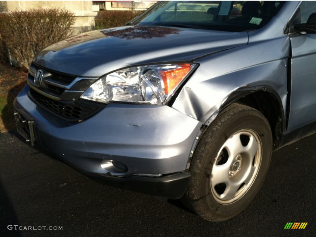 2011 CR-V LX 4WD - Glacier Blue Metallic / Gray photo #4