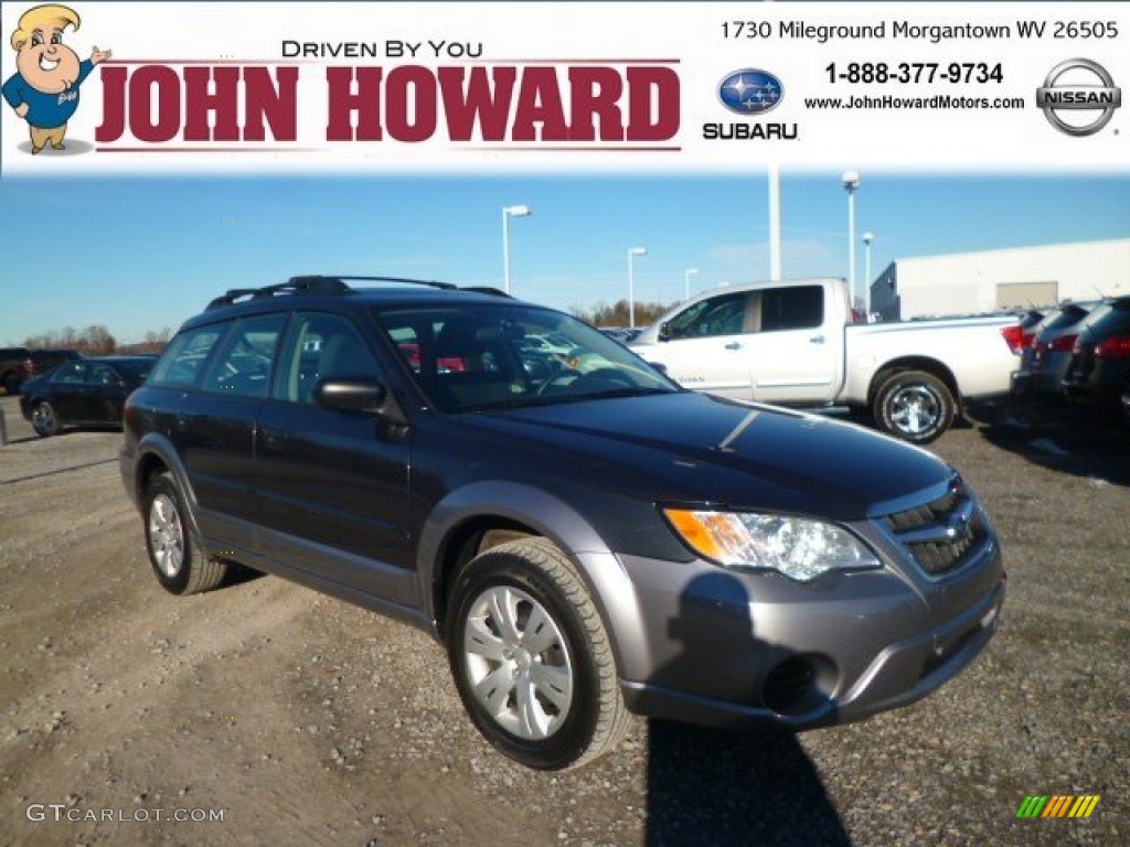 2009 Outback 2.5i Wagon - Diamond Gray Metallic / Off Black photo #1