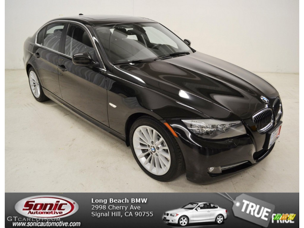 2011 3 Series 335d Sedan - Jet Black / Black photo #1