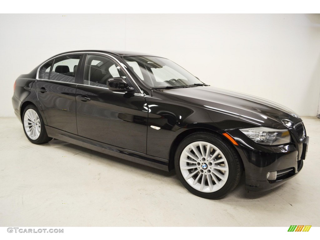 2011 3 Series 335d Sedan - Jet Black / Black photo #2