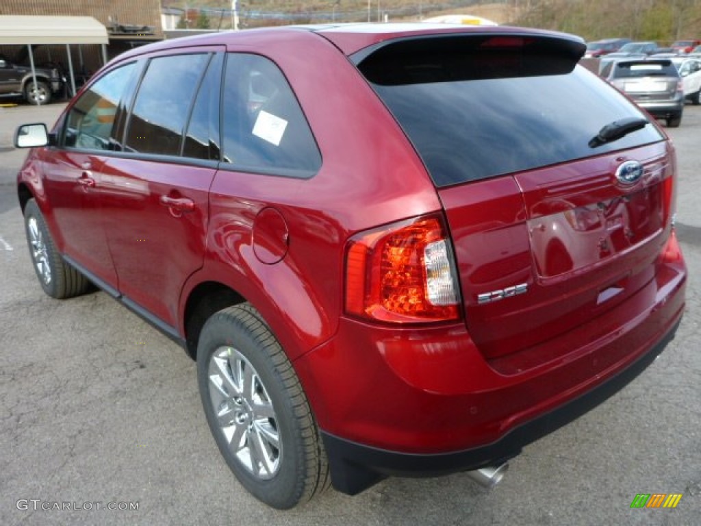 2013 Edge SEL AWD - Ruby Red / Charcoal Black photo #4