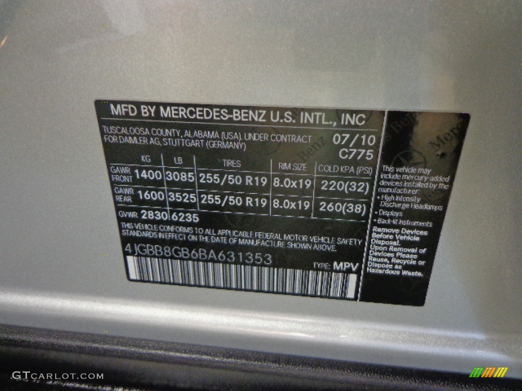 2011 ML 350 4Matic - Iridium Silver Metallic / Black photo #18
