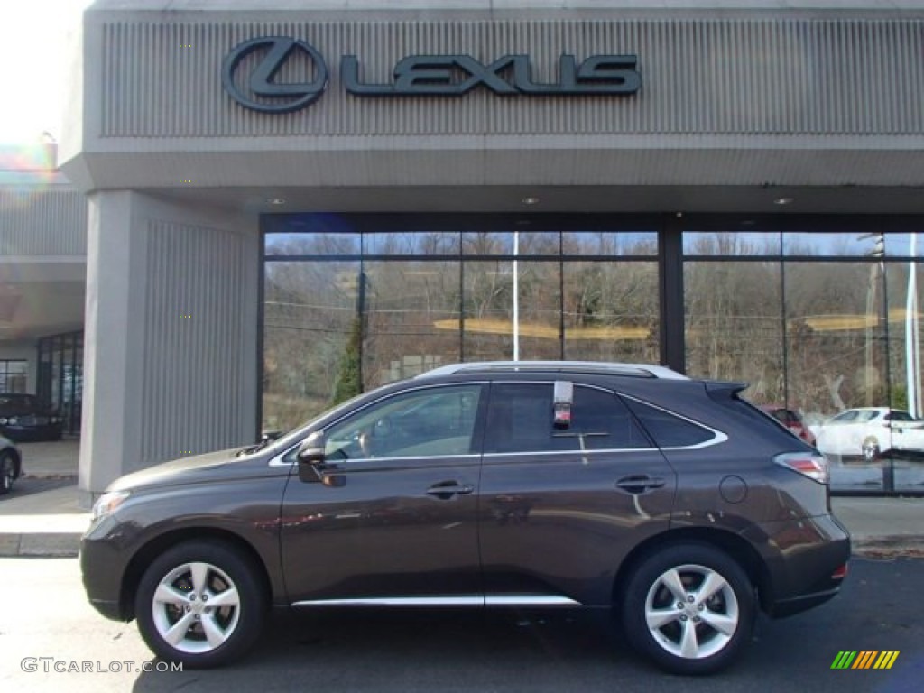 2010 RX 350 AWD - Truffle Brown Mica / Parchment/Brown Walnut photo #2